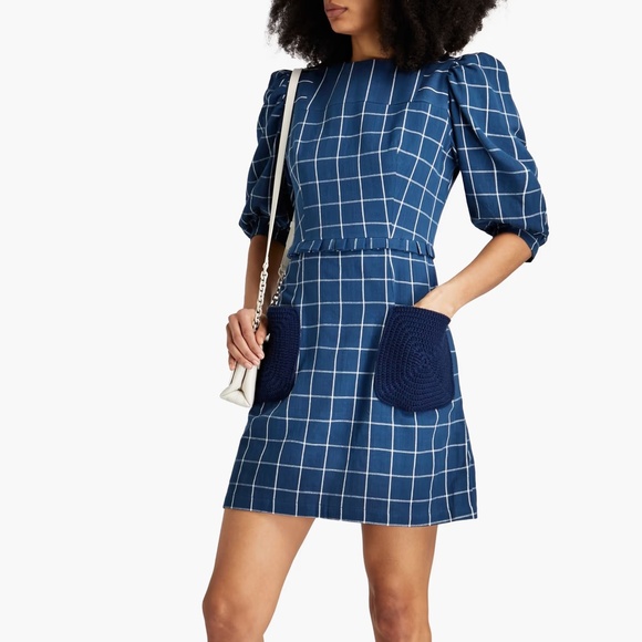 Sindiso Khumalo checked cotton mini dress 4 New - Picture 2 of 10